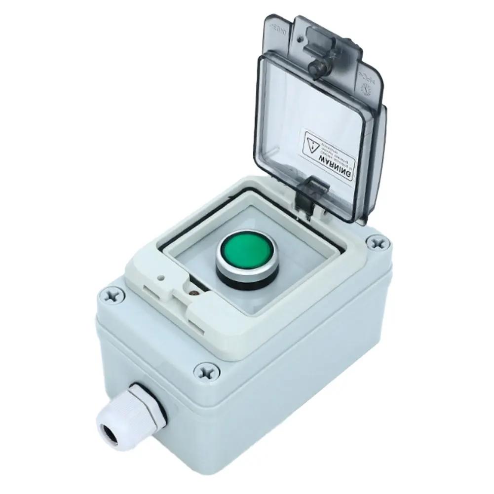 ABS Outdoor Waterproof Button Switch Control Box with Self Resetting Mechanism for Reliable Start Stop Operation