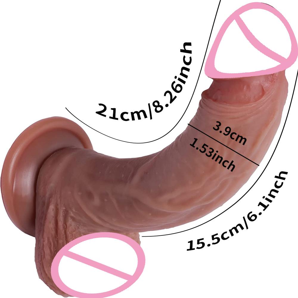 Super Realistic Thick Dildo For Women Masturbation Strong Suction Cup Big Dick Penetration Anal Penis Sexy Adult Sex Toys Dildos