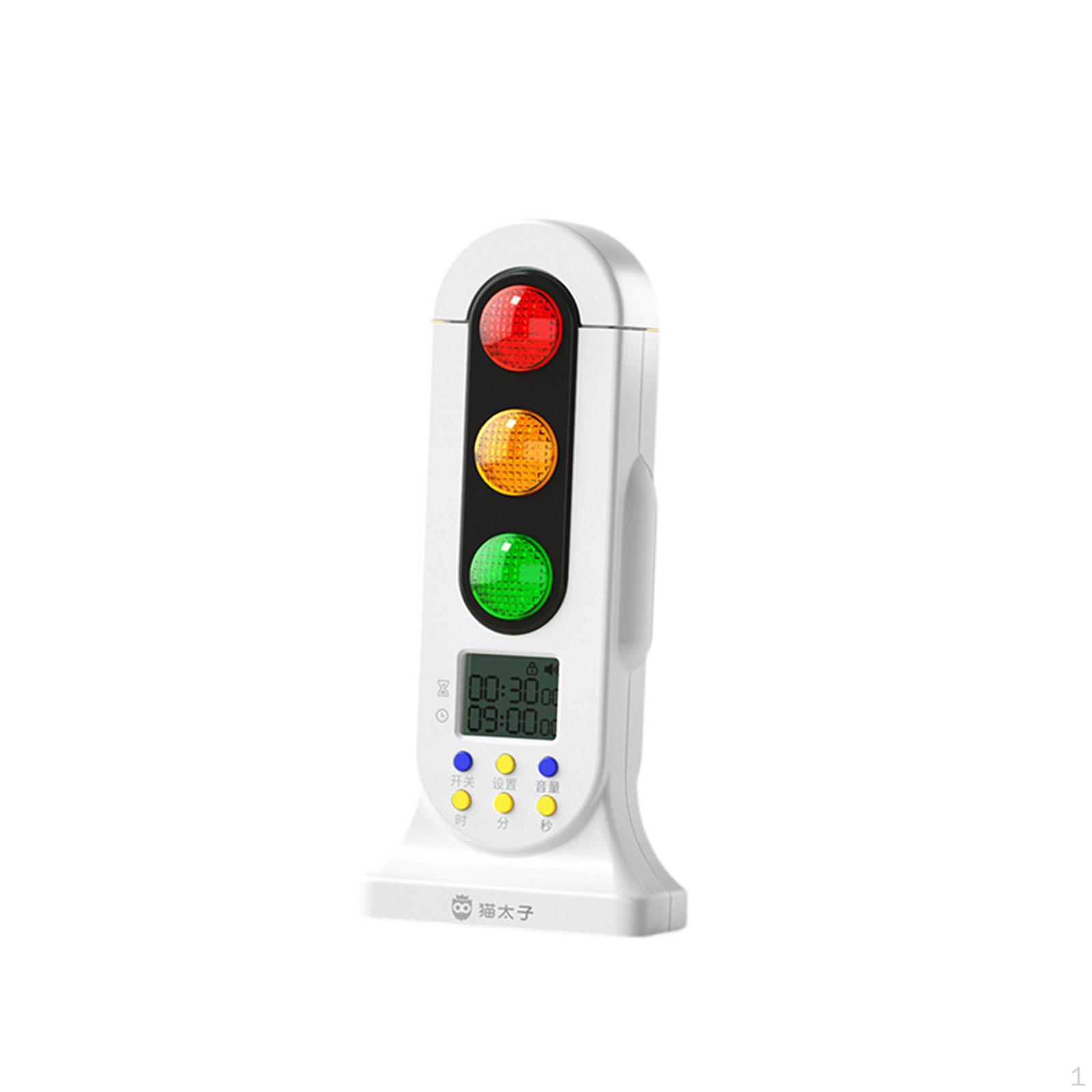 

Mini Traffic Light Visual Timer Kids Educational Count Down Time Management for Teaching