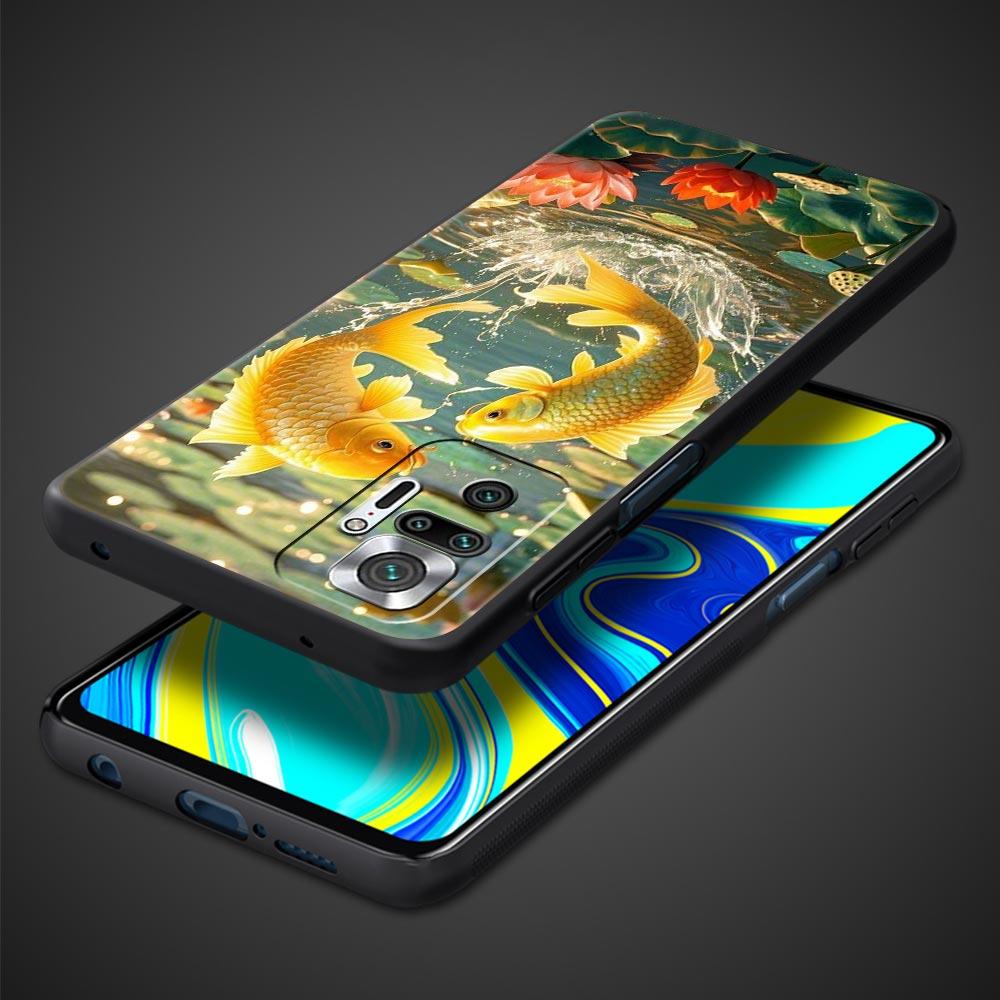 Goldfish Swimming Phone Case Cover for Redmi 14C 10C Note 15 14 13 12 10 11 K40 Pro Plus 5G Shockproof Soft TPU Shell Funda Bag