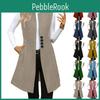 Fashionable Casual Lapel Buttoned Womens Waistcoat Sleeveless Solidcolour Jacket