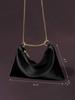 Borsa Sottobraccio da Donna in Raso con Catena - Elegante Pochette da Festa e Cena