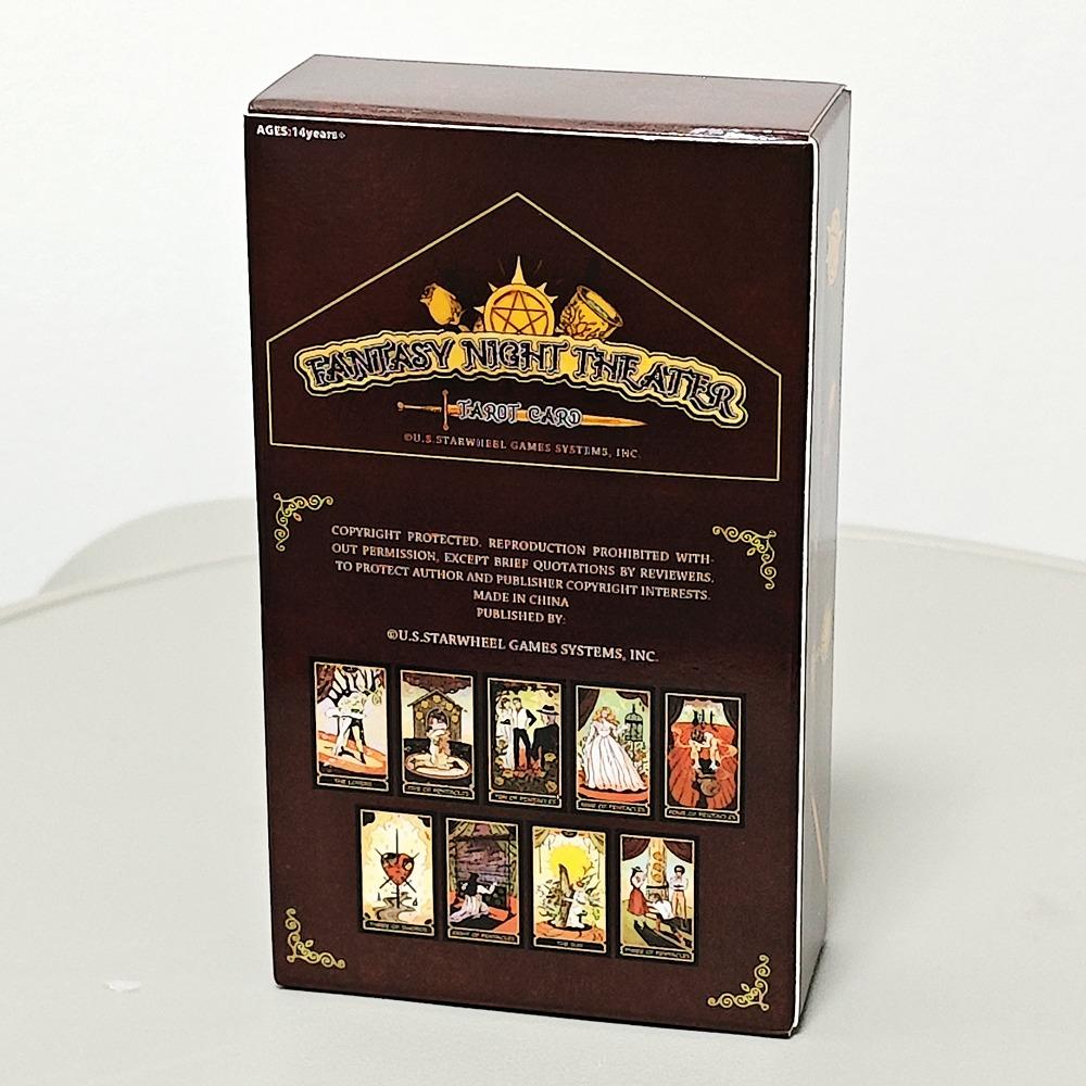 Fantasy Night Theater Tarot 78 Pcs Cartoon Tarot Cards Based on RWS 10.3*6cm