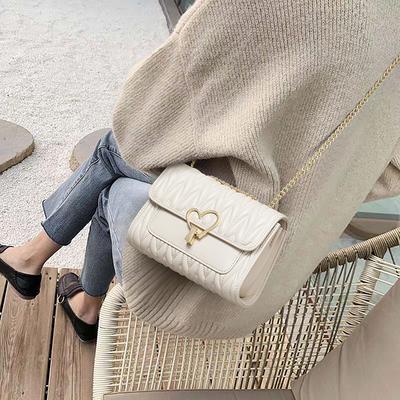 Μικρή Τσάντα Δερμάτινη Τσάντα Crossbody Καλοκαιρινή Τσάντα με Αλυσίδα Όλες Κομψές Τσάντες Ώμου για Γυναίκες