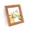 Boho Style Vintage Rattan Photo Frames PP Woven 4x6 Inch Picture Frame Handmade Rustic Charm Wicker Photo Frames Home Decoration