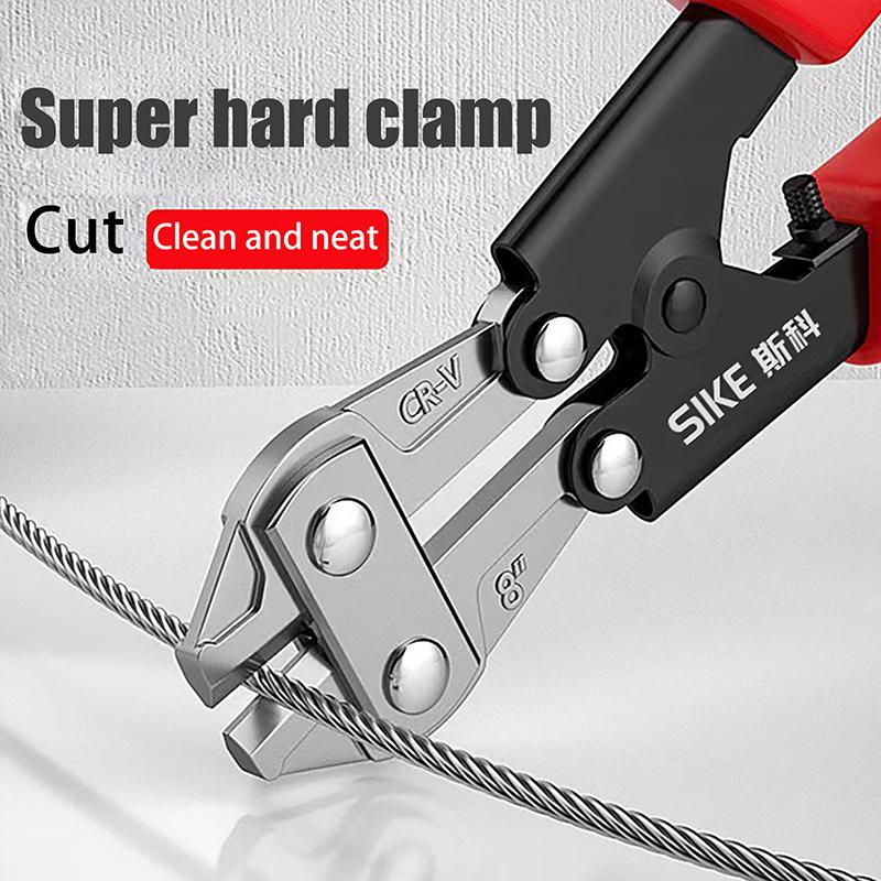 1Pc Mini Bolt Cutter, Made Of Chrome-Vanadium Alloy Steel, Fast And Sharp, Labor-Saving Operation, Used To Cut Wire, Bar Steel,