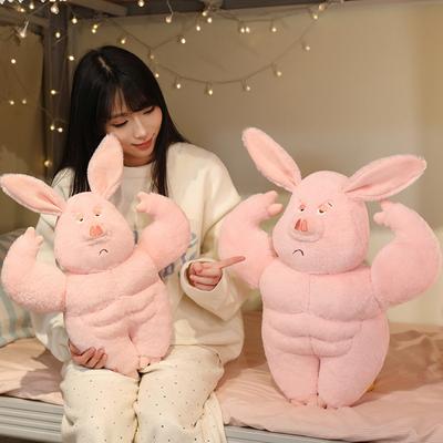 Kreative Weichmuskel Schwein Puppe Plüschtier Abs Schwein Schwein Puppe Heimkissen Kissen Muppet Puppe