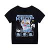 Kpop Lovci démonů Dětské oblečení Tričko s krátkým rukávem Roztomilé Kpop Lovci démonů Tygří Harajuku Tričko pro kluky a holky
