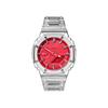Casio Men Liquid Crystal,Analog Dual Display Series Red Watch GA-2100-4A(Watch8--)