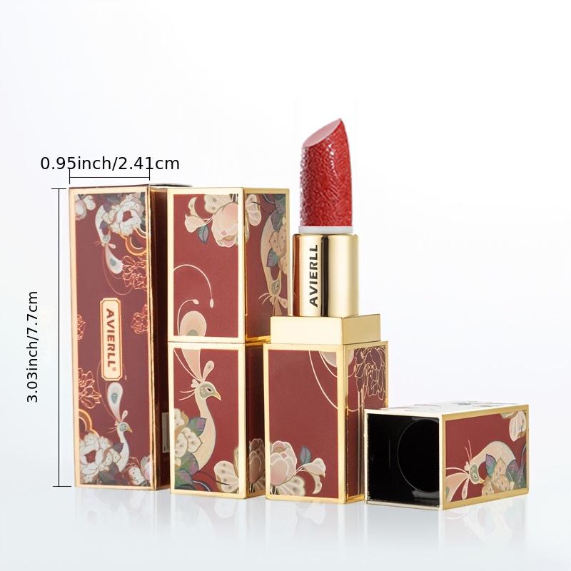 AVierll Moisturizing Matte Velvet Lipstick - Chinese Style, Non-fading, Colorless Balm