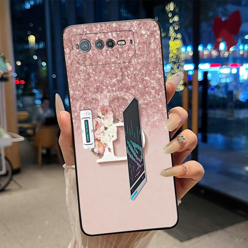 

For Asus ROG Phone 6 5G Unique Shiny Starry Sky Letter Phone Case For Asus ROG Phone 6 Pro 5G Soft Shockproof Black Case Casing ROG Phone 6 5G