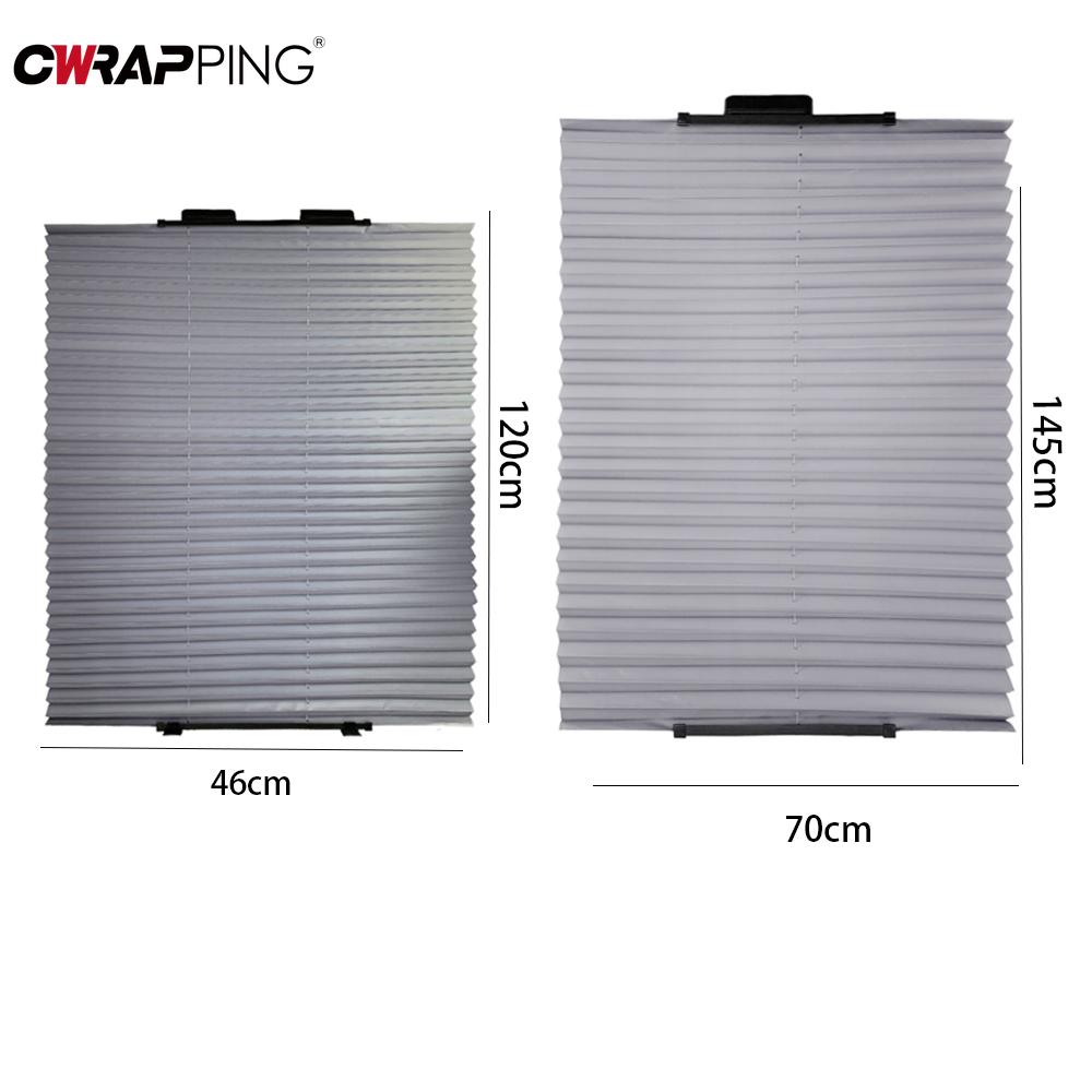 Car Window Sunshade Curtain Retractable Windshield Curtains UV Sunscreen Heat Protection Side Curtain for Auto Summer Accessorie