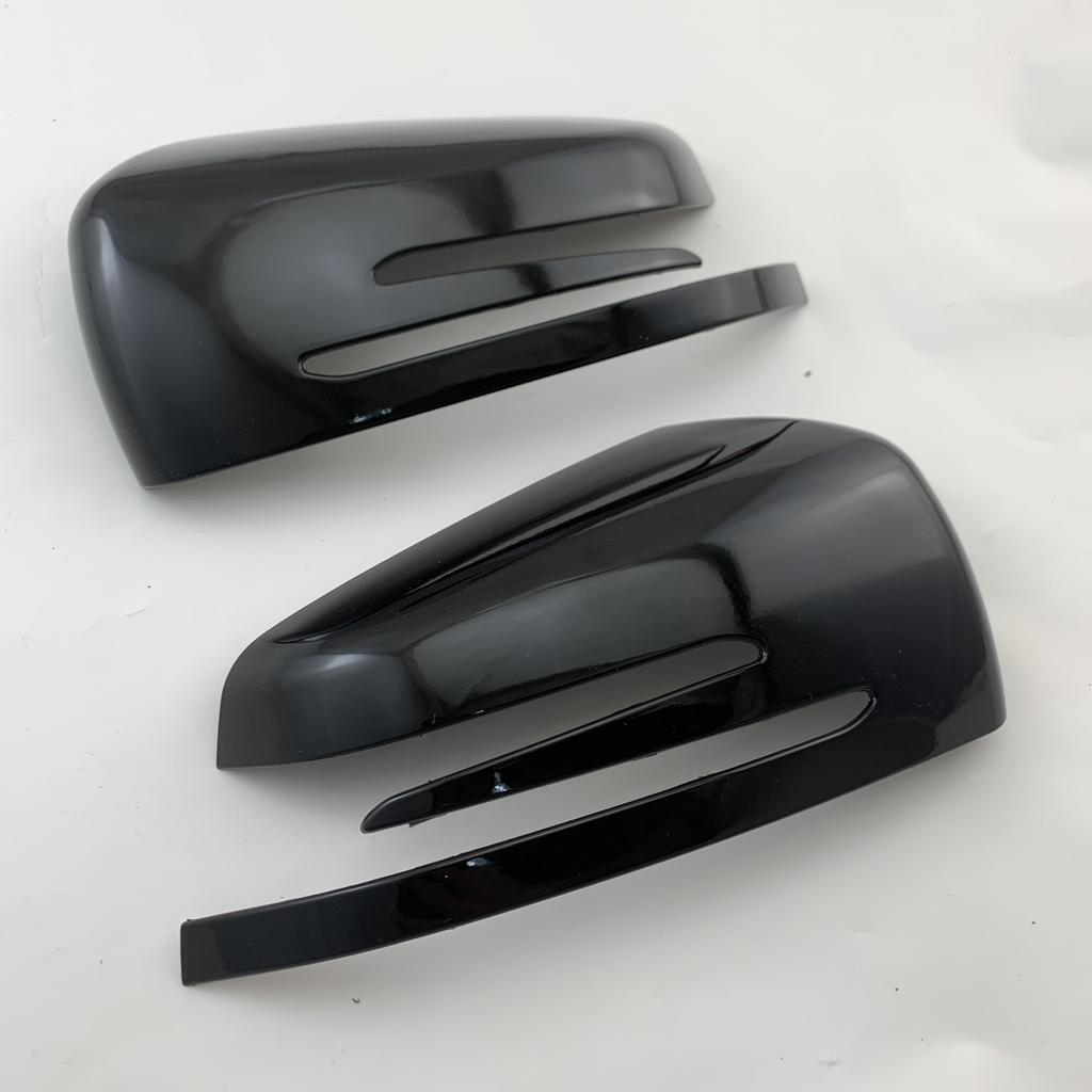 Car Black Rearview Accessories Door Mirror Cover Handle Trim For Mercedes Benz A B C E S CLA GLA GLK CLS Class W176 W204 W117