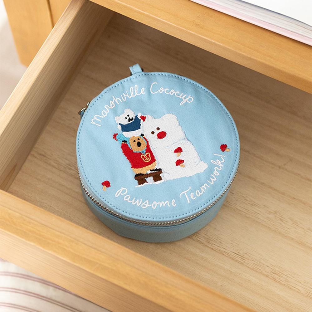 DinoTaeng CoCo Cup Round Pouch