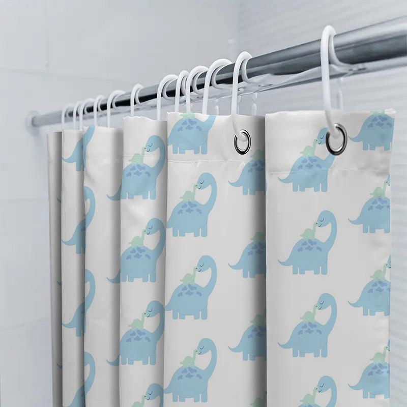 Bathroom Shower Curtain Floral Pattern Waterproof Fabric Decor Vintage Farmhouse Style Home Textile Modern Washable Liner