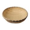 Natural Handwoven Bamboos Storage Basket for Multipurpose Kitchen Use Fruit and Nut Container with Nonslip Bottom
