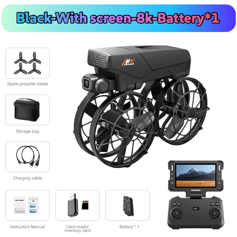 Genuine M8 RC Foldable Drone with Screen Brushless Motor Obstacle Avoidance 8K Profesional HD Dual Camera WIFI Quadcopter Toy