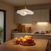 Clear Glass LED Hanging Lights Fixtures Kitchen Stairway Bedroom Copper Modern Pendant Lamp Knob Switch Hanglamp