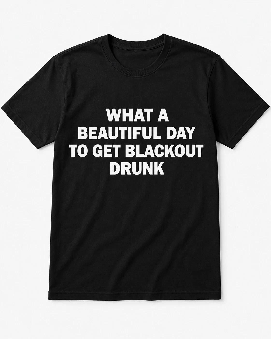 Men Blackout Drunk Funny Graphic T-Shirt S разноцветный
