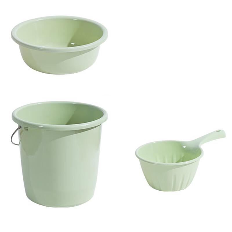 KODENOR Portable Water Bucket, Basin & Ladle Set