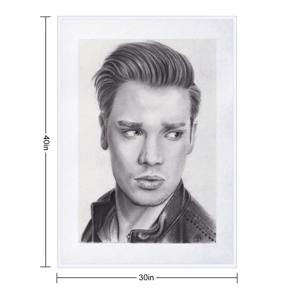 Dominic Sherwood Throw Blanket christmas gifts Weighted Picnic Blankets For Baby Blankets