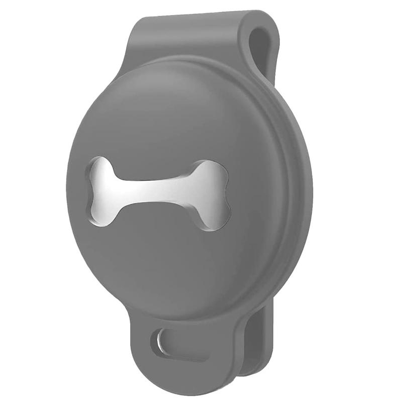 Airtag Dog Collar Holder Silicone Pet Collar Case for Airtags Anti-Lost Air Tag Cover Compatible with Dog Collars