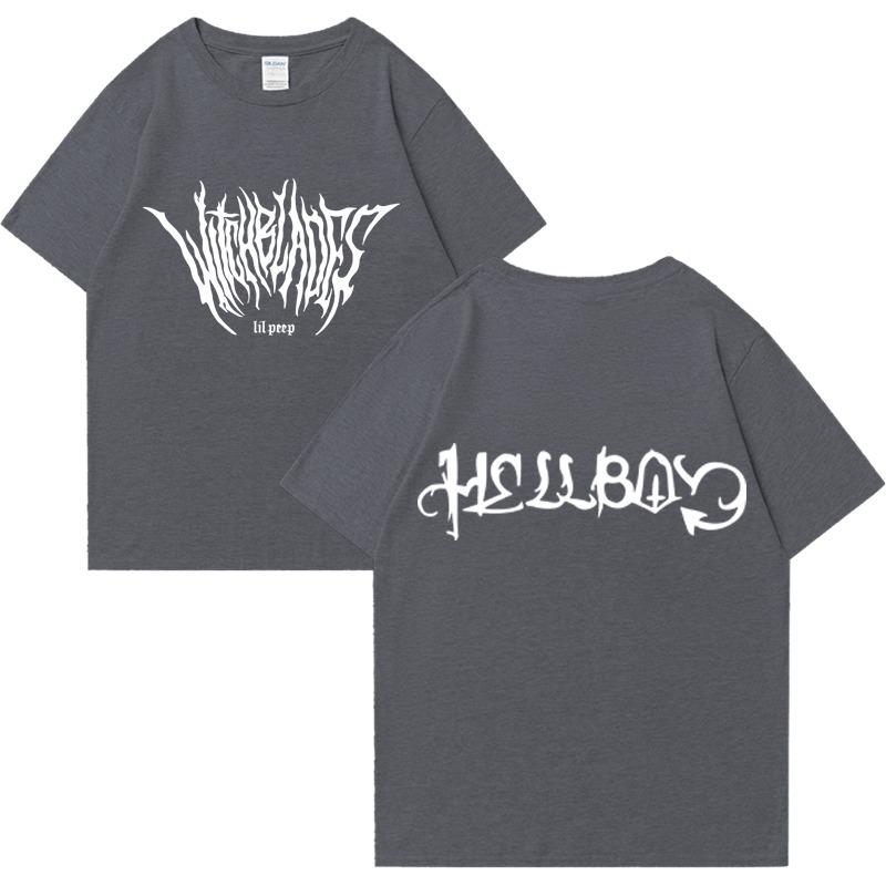 Rapper Lil Peep Graphic T Shirts Men Women's Vintage Hip Hop Short Sleeve T-shirt Summer Street Fashion Casual Over Sized Tees
