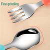 HS Kids' Tableware Set: 304 Stainless Steel Spoon, Fork & Portable Baby Training Chopsticks