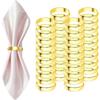 40 Pcs Gold -Stainless Steel ,Metal Napkin Ring for Table Settings Wedding