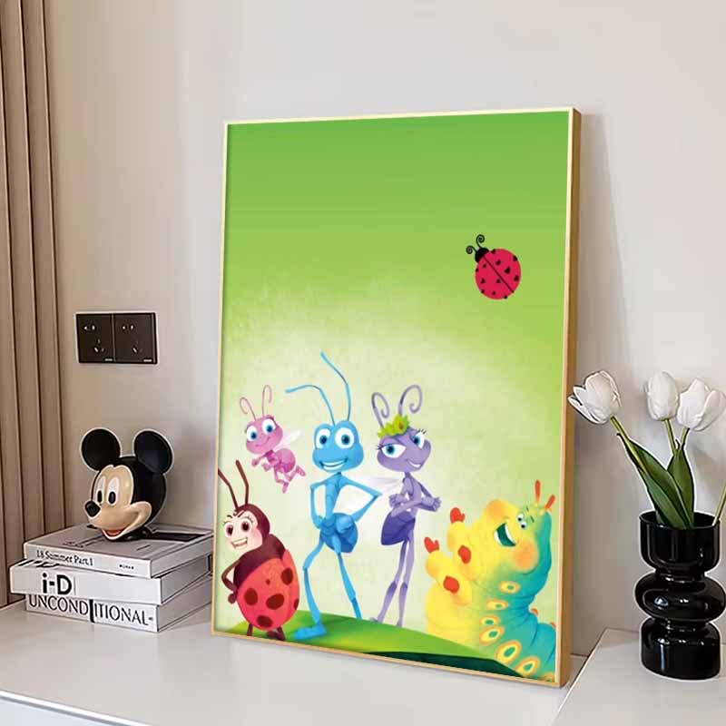 Disney Diamond Painting Illustrations of The Bugs From Time 5D DIY Full Round Diamond Mosaic Cartoon Embroidery Artwork for Home Decor
