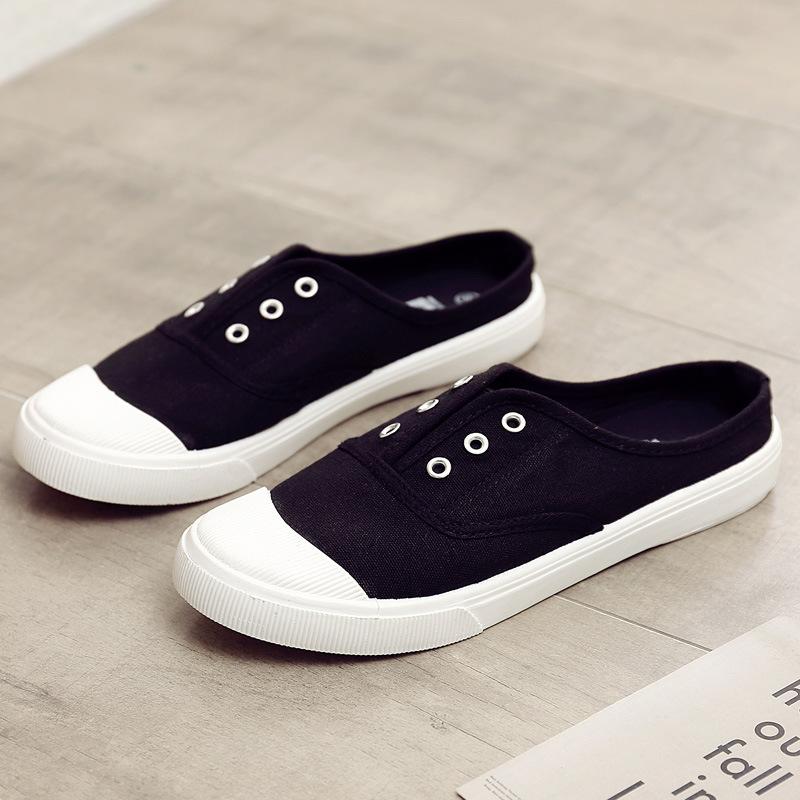  Spring New Canvas Shoes Women Men Couple Casual Sneakers fashion Flat Slip On Student Korean Style