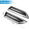2PCS Car Hood Side Air Flow Intake Vent Trim, Self Adhesive Weatherproof Vehicle Grille Mudguard Side Stickers, Auto Exterior Decorative Accessories,