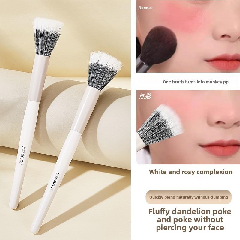 Wooden Handle Blush Brush Dot Brush Portable Makeup Brush Makeup Artist's Makeup Tool Brush