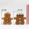 Gingerbread Man Christmas Plush Pillow - Cute Cartoon Sofa Cushion and Festive Decoration Gift