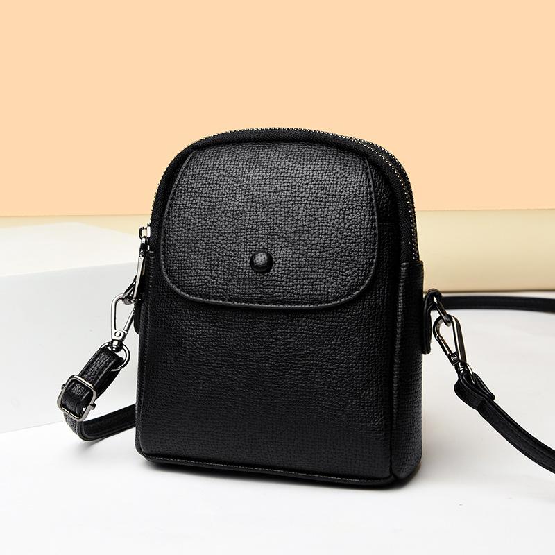 Mobile phone bag women's crossbody bag 2025 new foreign style small bag fashionable simple casual versatile soft leather shoulder bag