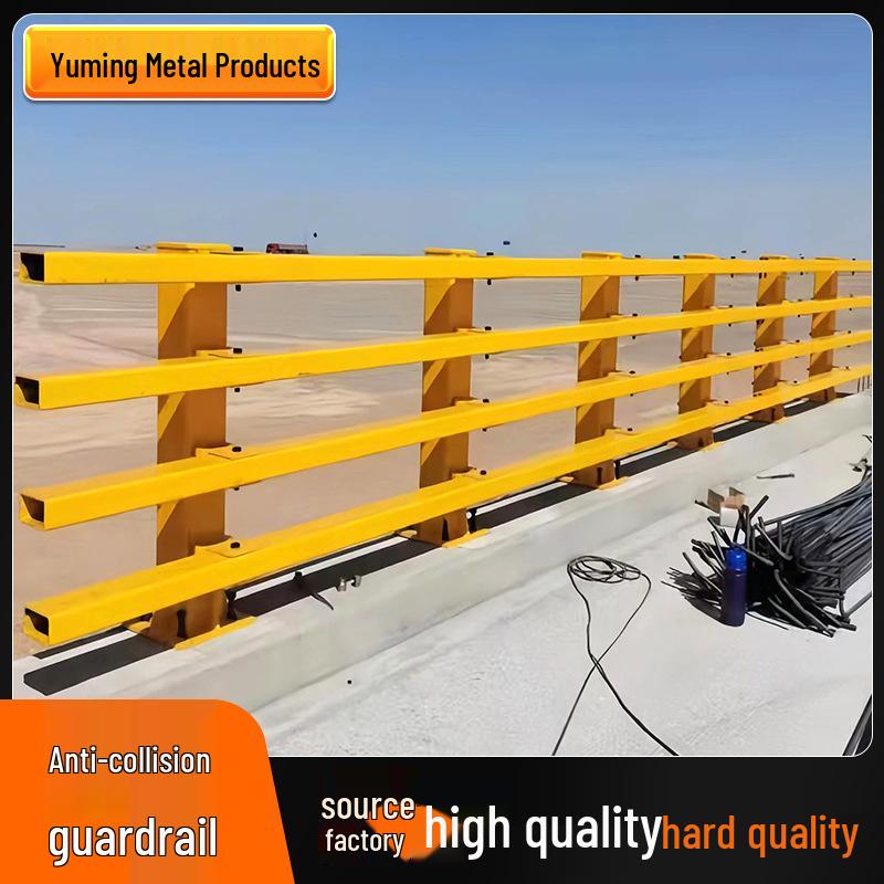 Q235 Steel Bridge Anti-Collision Barrier for Viaducts and Lakeside Protection