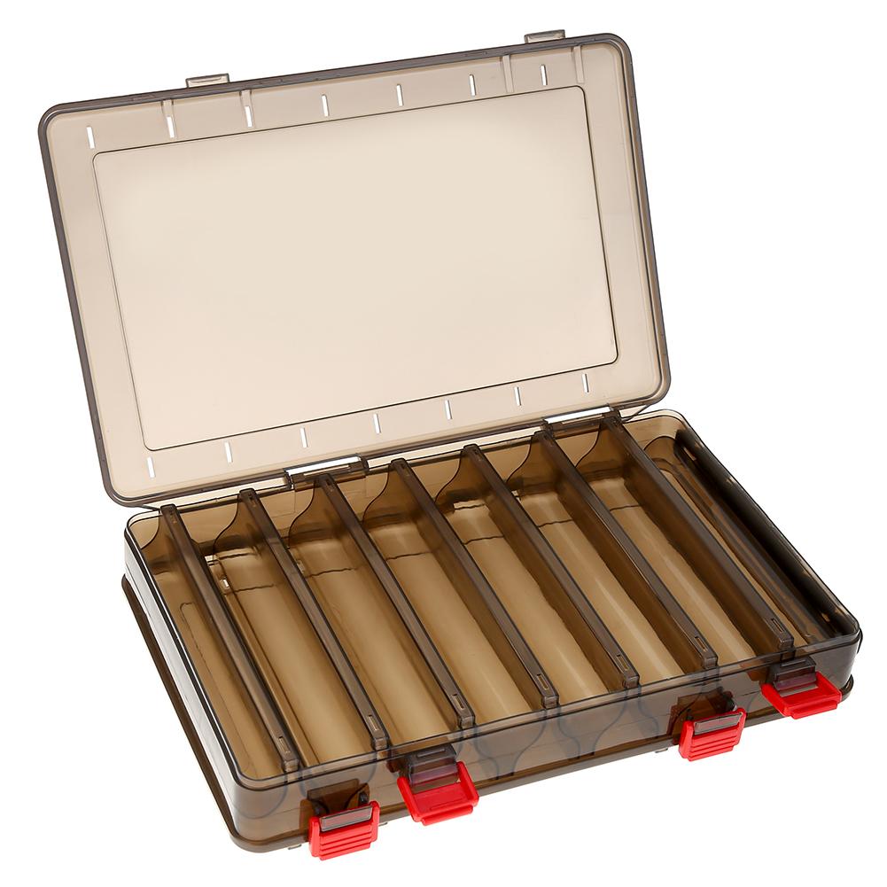Outdoor Portable Fishing Tools 14 Compartments Plastic Fish Baits Box Lures Carrying Case