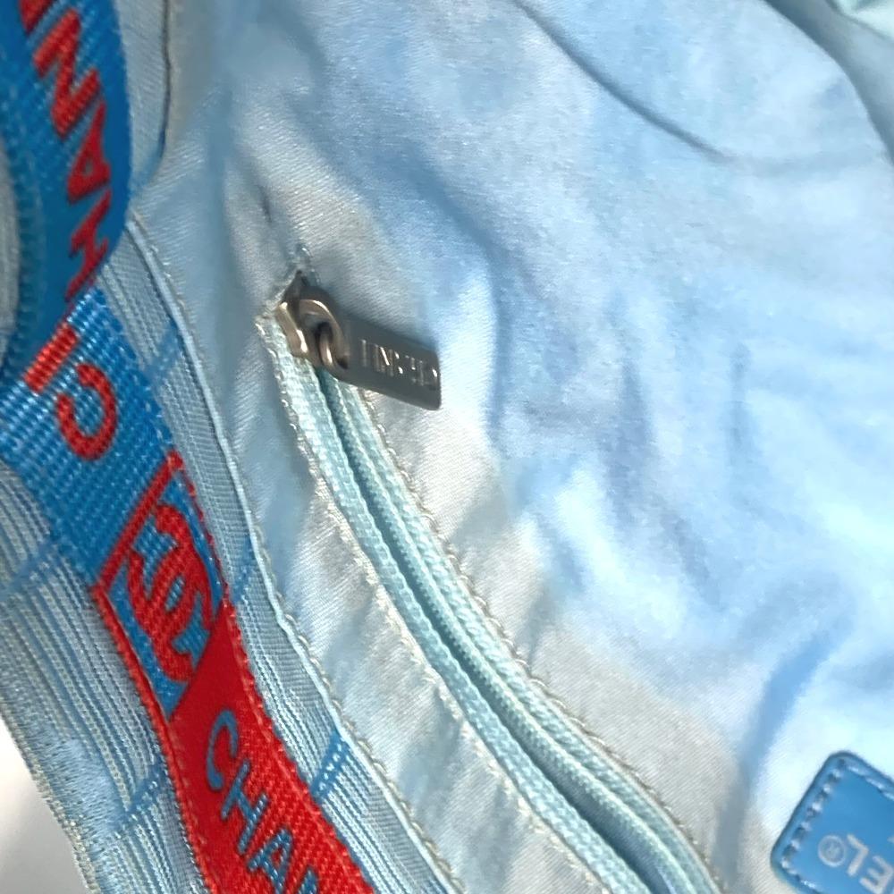 CHANEL A15991 New Travel Line MM Tote Bag Shoulder Bag Nylon jacquard / Leather