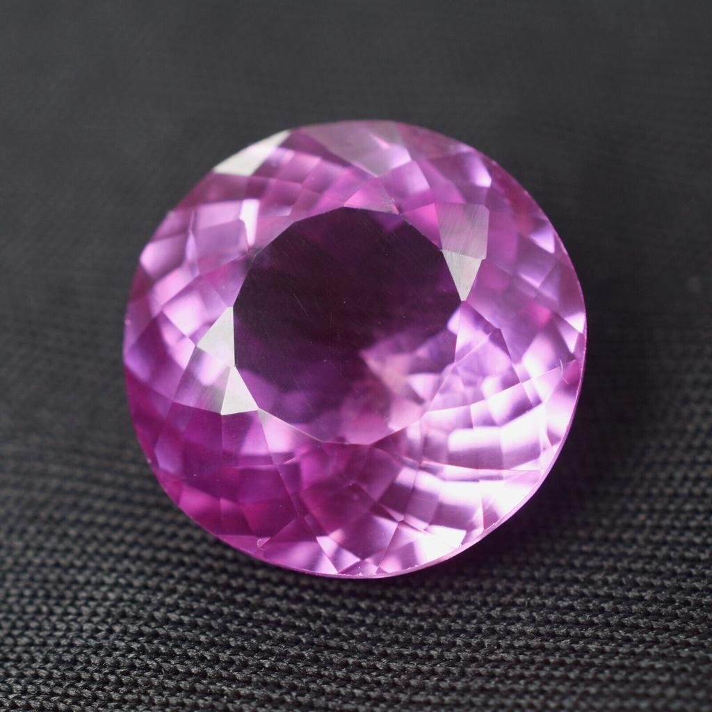 Father's Day, Pink SAPPHIRE Loose Gemstones NATURAL 15.80 Ct Round Cut