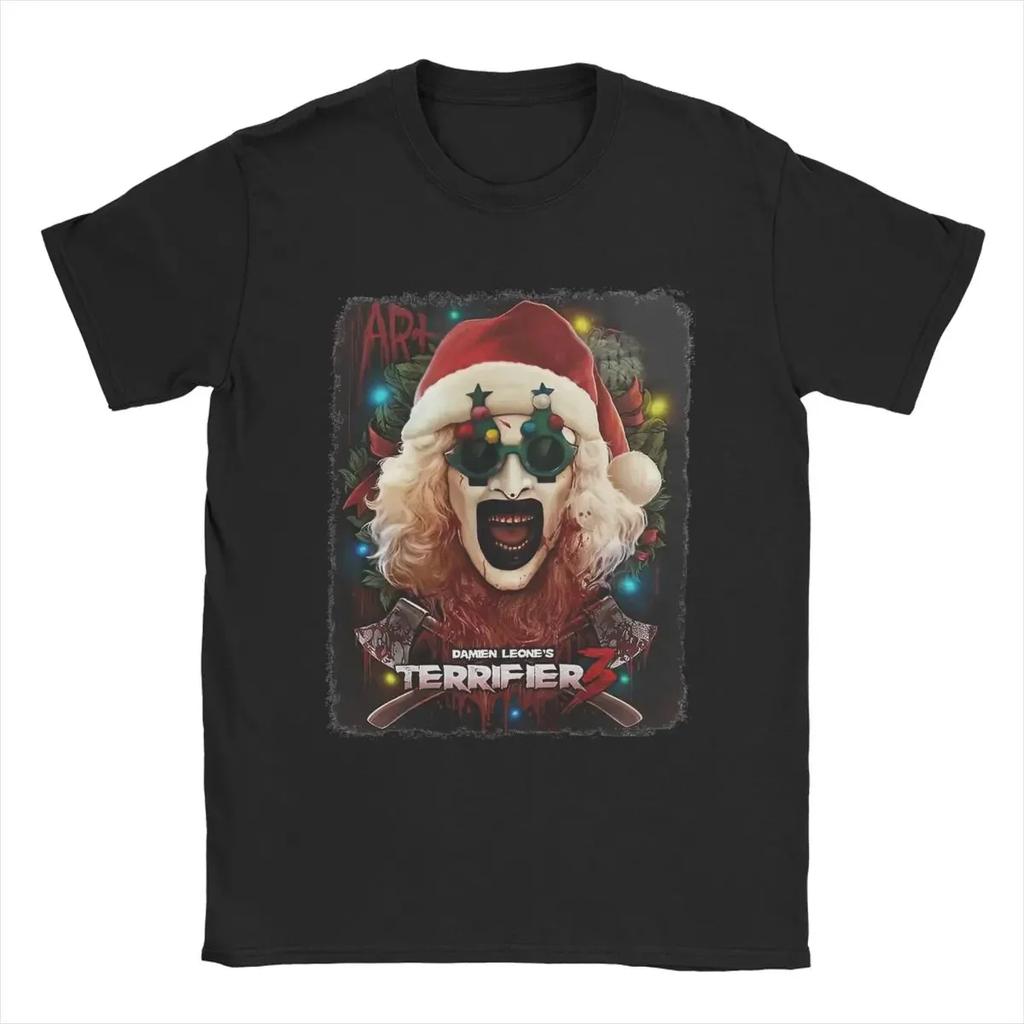 Pánské Dámské Santa Art The Clown Terrifier 3 Hororový Film Vánoční Grafické Tričko Oblečení Trička Tričko Oblečení Originální#Barva(11)