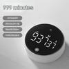 Quiet Operation Magnetic Timer with Mechanical Knob & Digital Display Easy to Carry for Office Meetings & Cooking