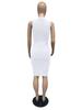 Xiaoyuan Women's Solid Color Sleeveless Bodycon Ruched Dress - Spring/Summer Collection