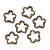 10pcs/lot 15x15mm Cute Hollow Flower Charms Connector Pendant Fit DIY Handmade Metal Alloy Jewelry Making Supplies