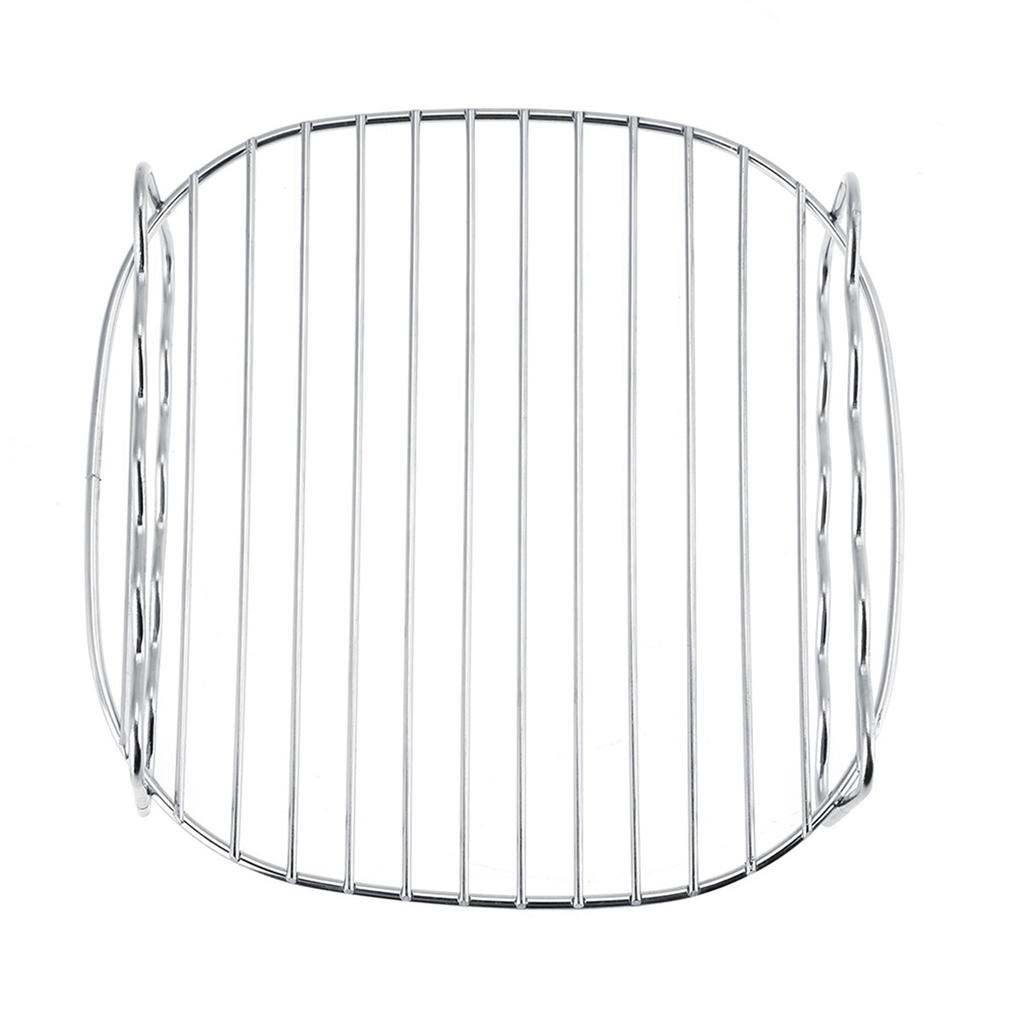 Fryer Rack Accessories, Replacement BBQ Rack Double Layer Rack Skewers Baking Tray for     Fryer Accessories