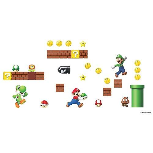 RoomMates Nintendo Super Mario Build a Scene Peel and Stick Wall Decal - RMK2351SCS Multi