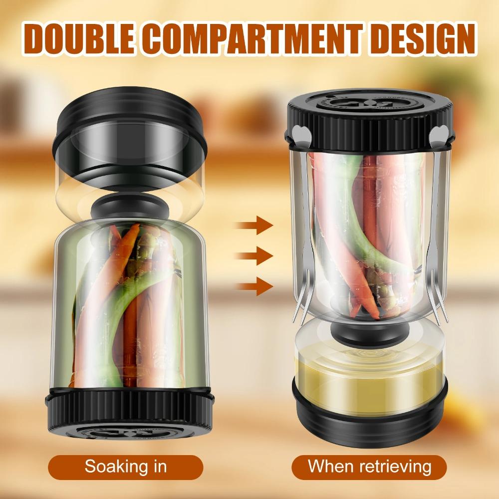Perforated Pickle Olive Container Hourglass Shape Vegetable Dehydrator Jar  Pickled Cucumber