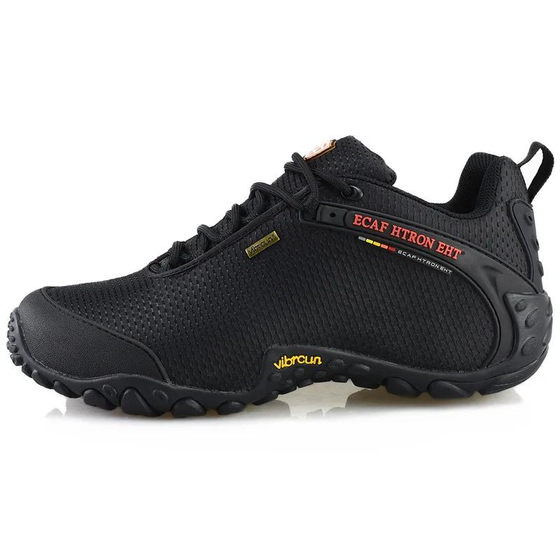 Mens Outdoor Mountain Climbing Shoes Mesh Non-Slip Breathable Trekking Hiking Shoes Waterproof Camping Soft Sneakers 39-46