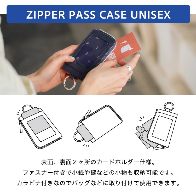 Patterns Zippered Pass Case for Perfect for and Holds IC and Small Key Case with Wpc. Men, Surfing, Commuting, School, Stylish, Cards, Commuters,