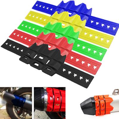 Universal Exhaust Protection Cover Motorcycle Exhaust Muffler Silencer Protector Guard  Motocross Dirt Pit Bike Exhaust System