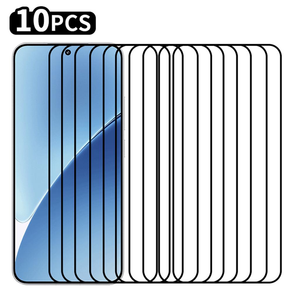 RURIHAI 10Pcs For Xiaomi 15 Full Glue Screen Protector High Aluminium Silicon Glass Film,Ultrasonic Fingerprint Unlock